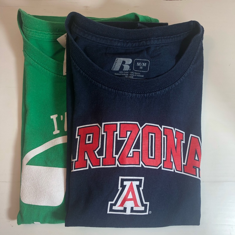 Arizona short sleeve T-shirt green camper blue UA